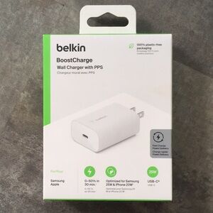 Belkin White USB-C Wall Charger